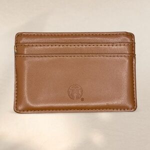 Starbucks brown slim wallet